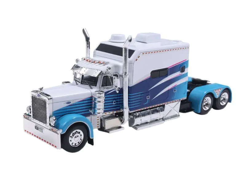 Pre-Order Peterbilt 379 - Blue And White Diecast 1:64 Scale Model - Ixo U64tr010 1