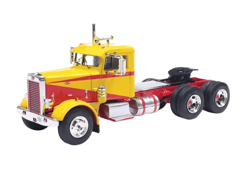 Pre-Order 1963 Peterbilt 281 - Yellow And Red Diecast 1:64 Scale Model - Ixo U64tr012 1