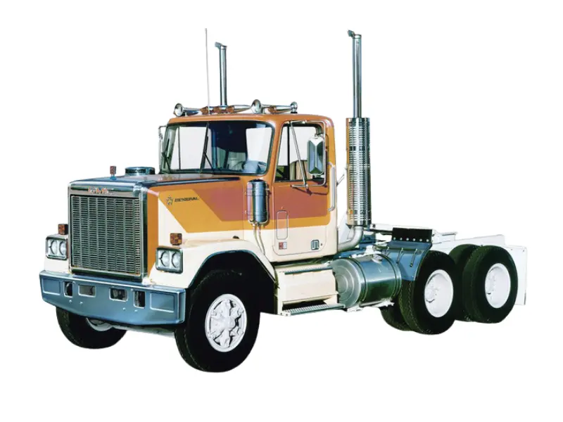Pre-Order 1980 Gmc General - Orange And Yellow Diecast 1:64 Scale Model - Ixo U64tr013 1