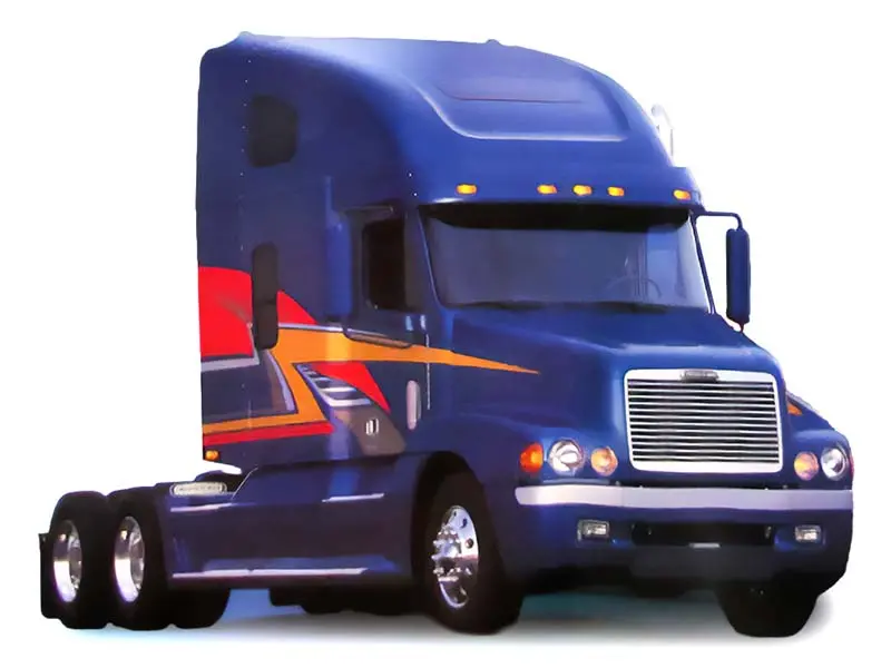 Pre-Order 2003 Freightliner Century Class 112 Sleeper - Blue Diecast 1:64 Scale Model - Ixo U64tr025 1