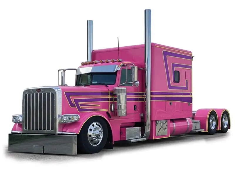 Pre-Order Peterbilt 379 - Pink Diecast 1:64 Scale Model - Ixo U64tr028 1