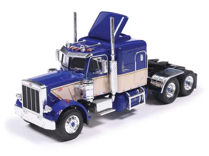 Pre-Order 1973 Peterbilt 359 - Blue And Tan Diecast 1:64 Scale Model - Ixo U64tr032 1