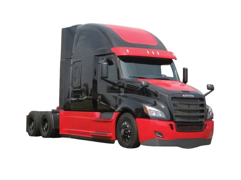 Pre-Order 2018 Freightliner Cascadia - Black And Red Diecast 1:64 Scale Model - Ixo U64tr040 1
