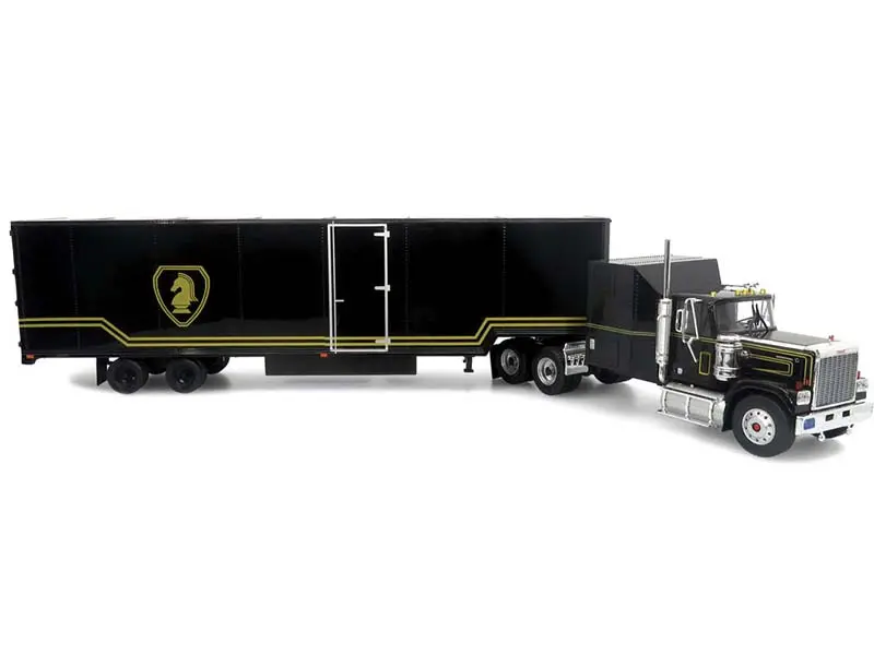 Pre-Order 1980 Gmc General W/ Black And Gold Trailer Diecast 1:64 Scale Model - Ixo U64trtr008t 1