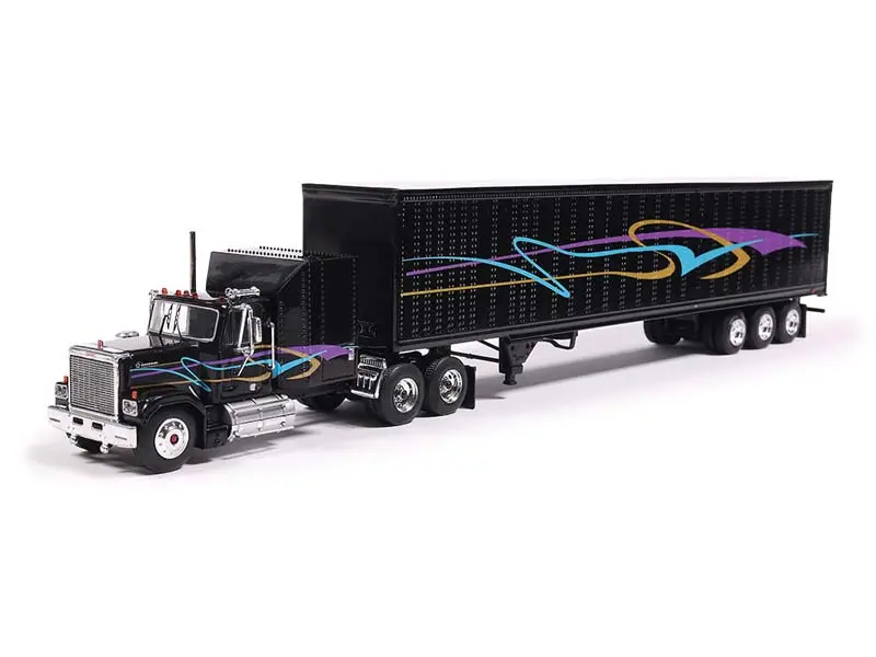 Pre-Order 1980 Gmc General W/ Black Trailer Diecast 1:64 Scale Model - Ixo U64trtr008tb 1
