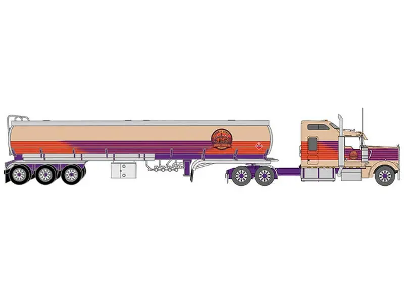 Pre-Order 1976 Kenworth W900 - Cowboy State + Tanker Diecast 1:64 Scale Model - Ixo U64trtr010t 1