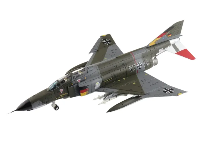 Mcdonnell Douglas F-4F Phantom 50 Years Of Phantom 37+14 Luftwaffe 2008 Diecast 1:72 Scale Model - Hobby Master Ha19099 1