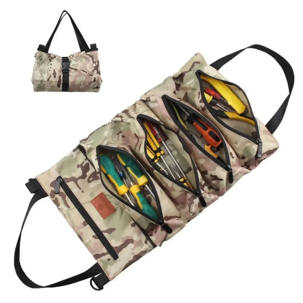Wessleco Oxford Cloth Electrical Hardware Hanging Tool Storage Bag, Cp Camouflage, Jungle Camouflage, Camouflage Gray, Blue, Green, Khaki 1
