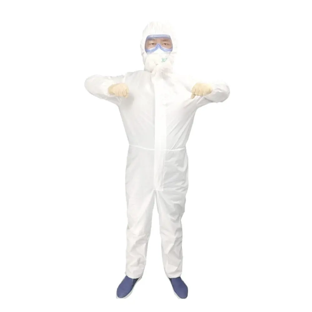 Waterproof Disposable Sf Non-Woven Breathable Film Siamese Isolation Suit Safely Clothes, 185Cm / Xxxl 1