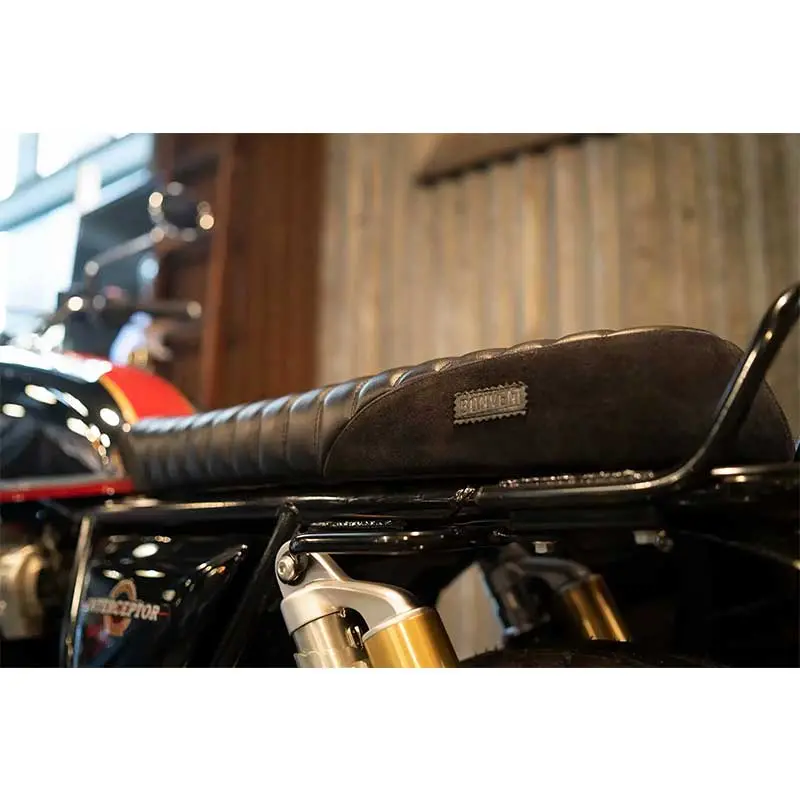 Selle Cuir Suédé «&Nbsp;Bonvent Signature&Nbsp;» Pour Interceptor Et Continental Gt | Bonvent Motorbikes 1
