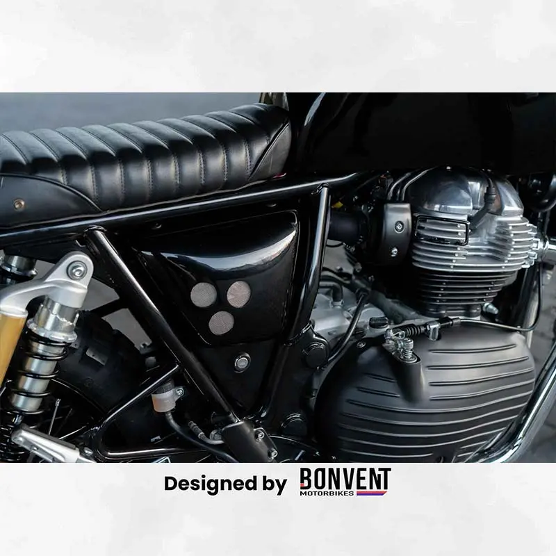 Caches Latéraux Vintage Scrambler Pour Interceptor Et Continental Gt | Bonvent Motorbikes 1