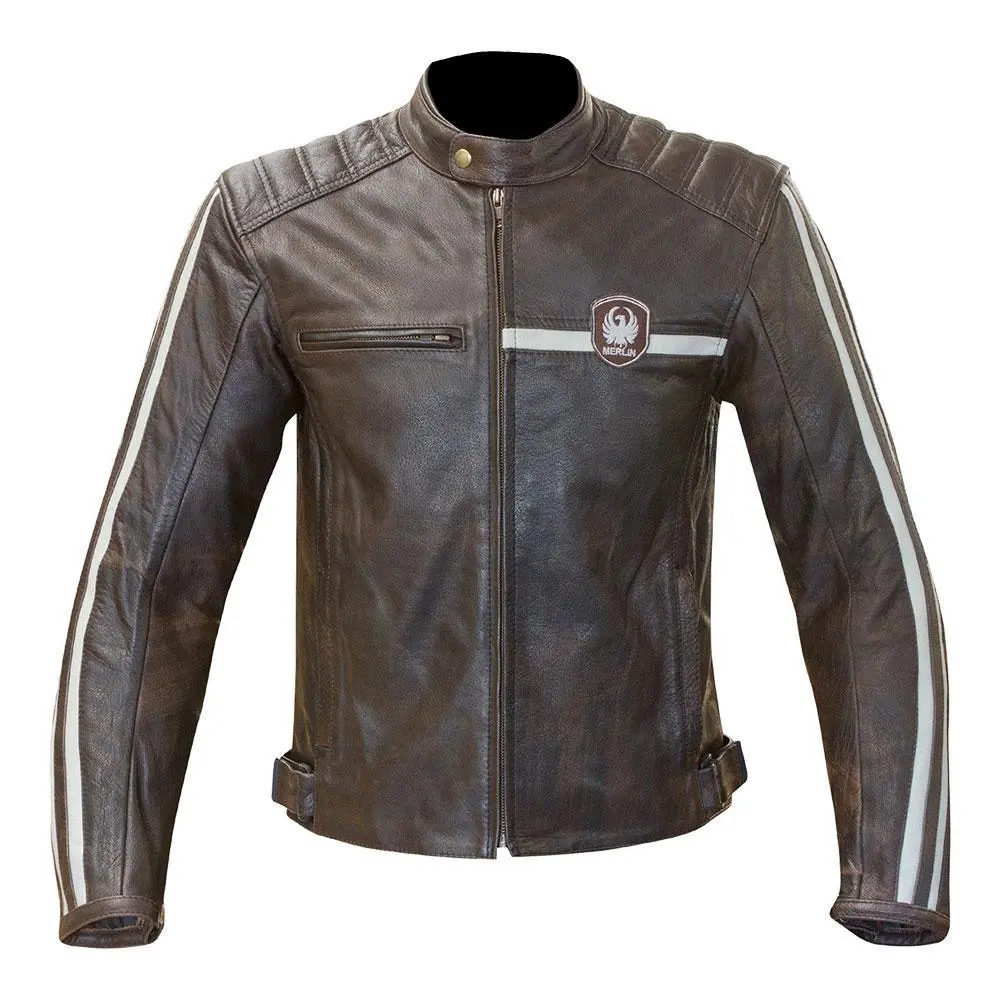 Merlin Derrington Leather Jacket - Brown 1