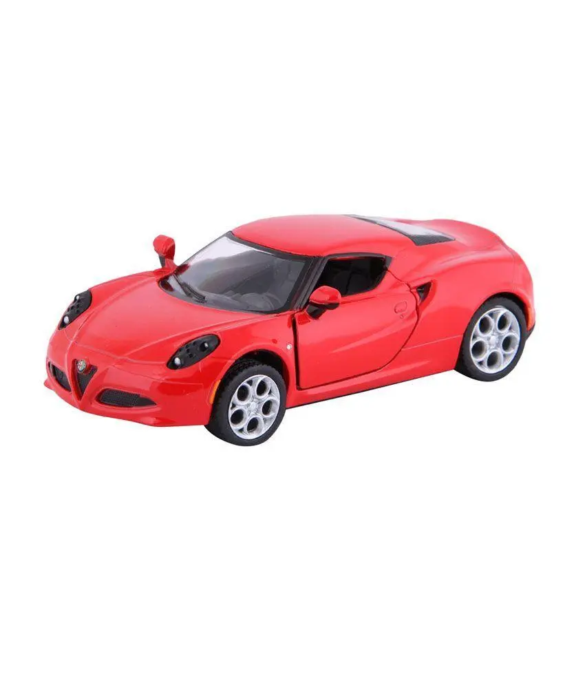 2013 Alfa Romeo 4C Red 5" Diecast Model Pullback - Kinsmart - Kt5366rd 1