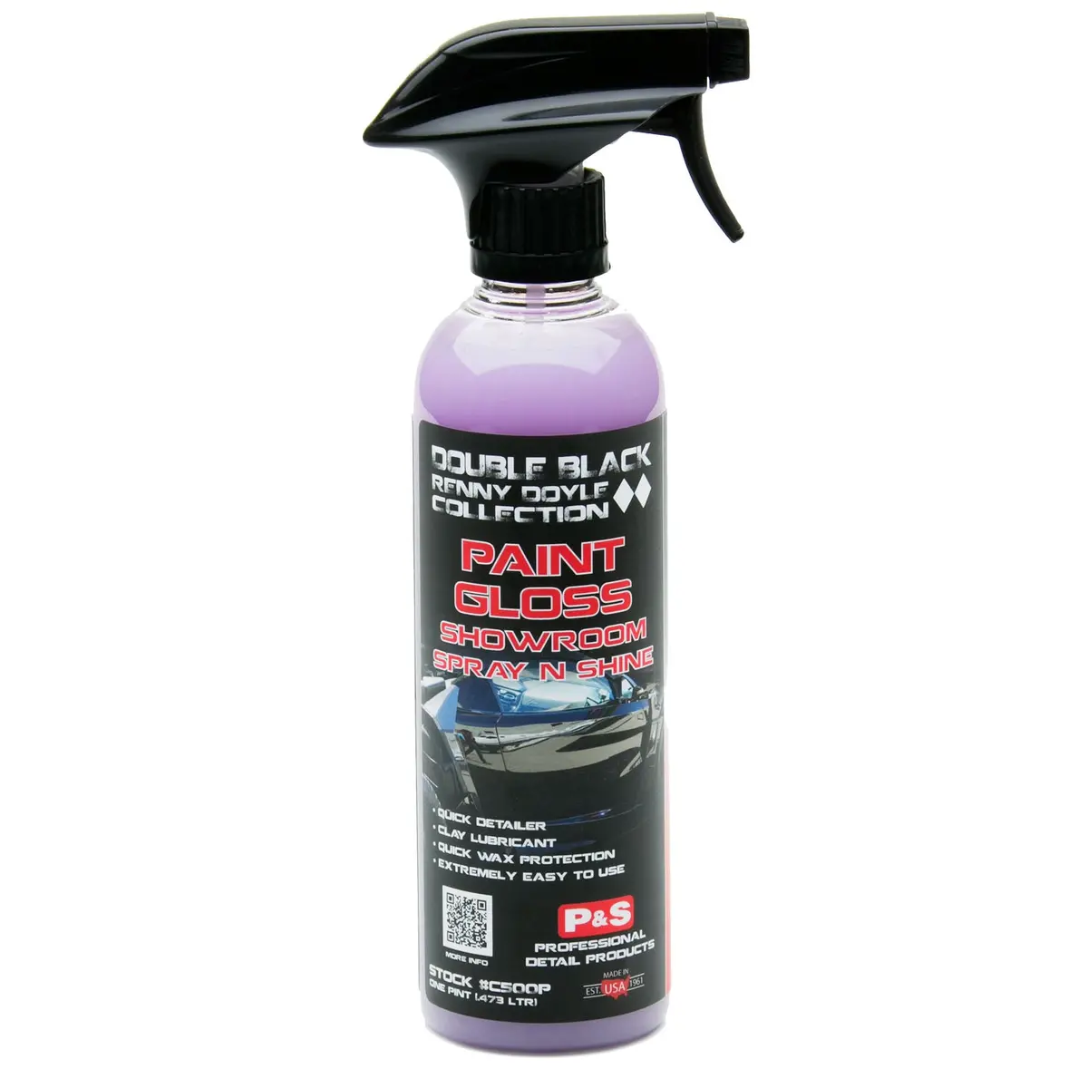 Double Black Paint Gloss Showroom Spray N Shine 1