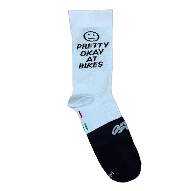 Pretty Okay At Bikes Socks 1