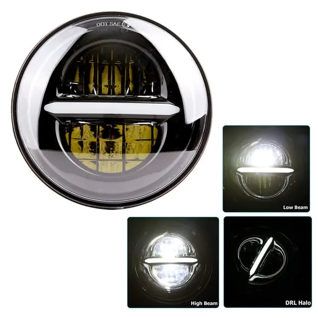 Phare Led 5"75 Noir Ou Chrome Galaxy 2
