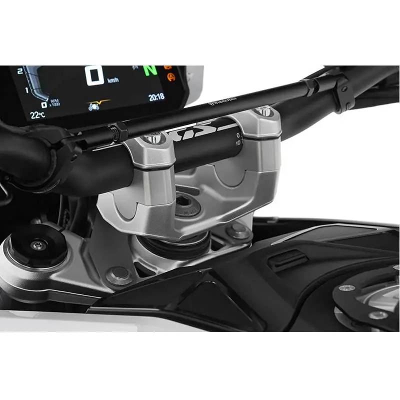 Rehausseur Guidon Ergo Argent 25Mm - Bmw R1300gs | Wunderlich 1