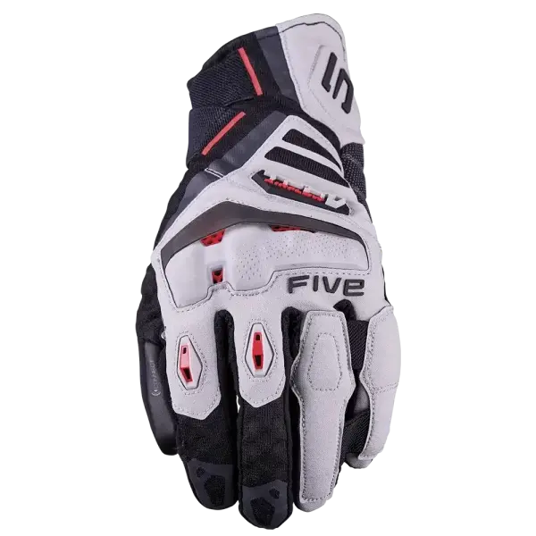 Five Tfx-1 Airflow Short Gloves - Grey/Red 1