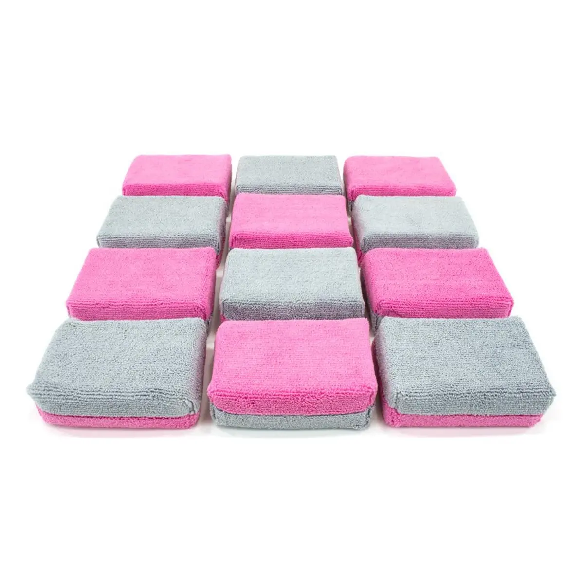 Thick Saver Applicator Terry - Microfiber Coating Applicator Sponge With Plastic Barrier - 12 Pack 1