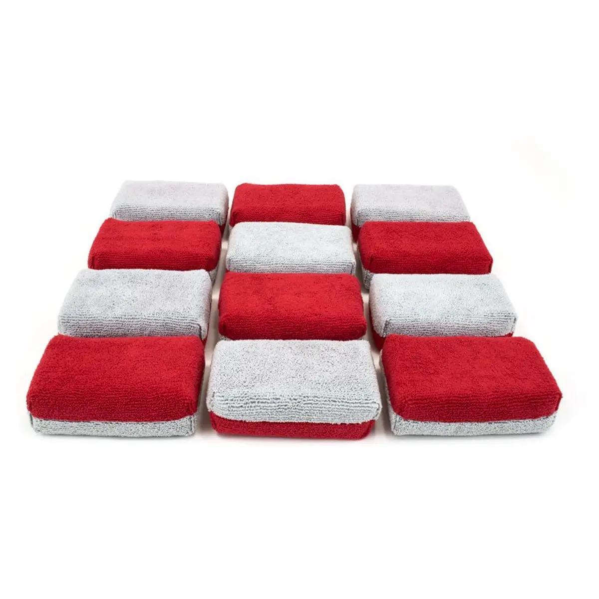 Thick Saver Applicator Terry - Microfiber Coating Applicator Sponge With Plastic Barrier - 12 Pack 2