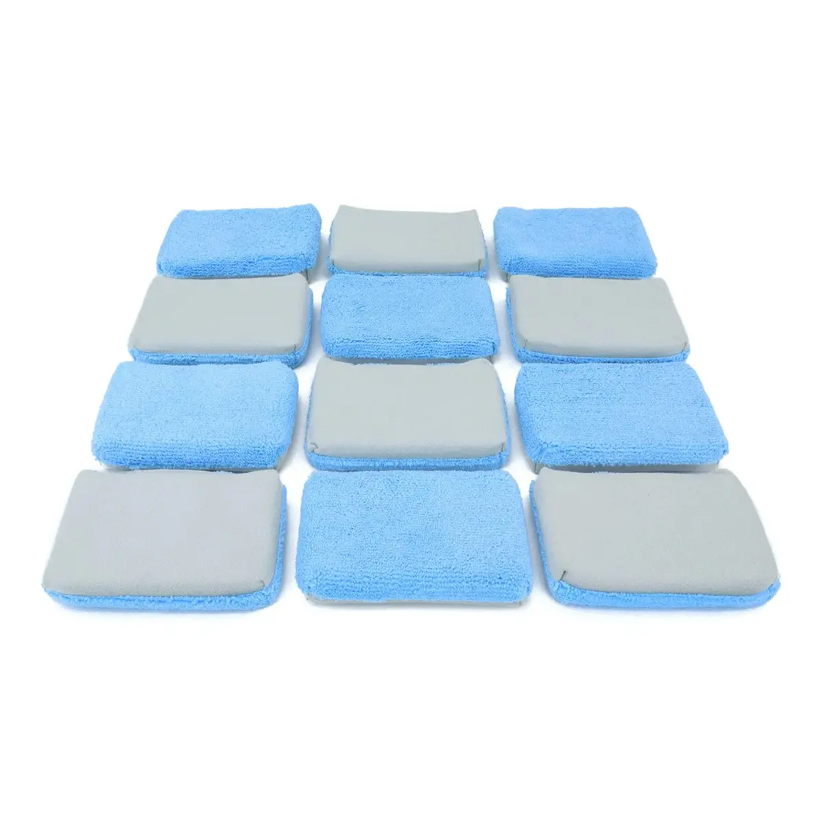 Thin Microfiber Coating Applicator Sponge With Plastic Barrier - 12 Pack 1