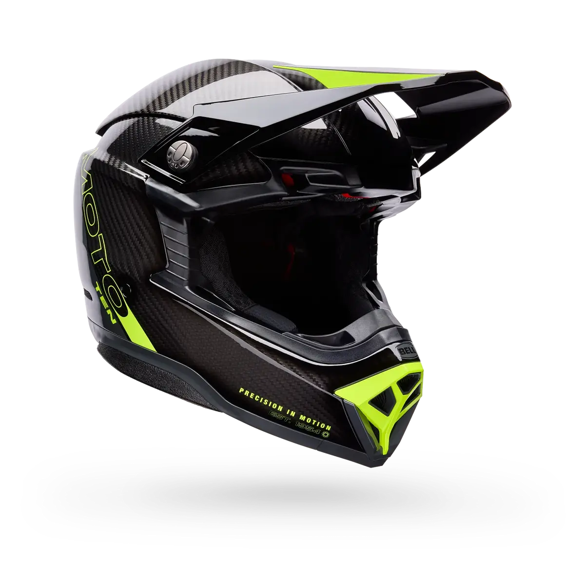 Bell 2026 Moto-10 Spherical Strike Helmet - Yellow/Grey 1