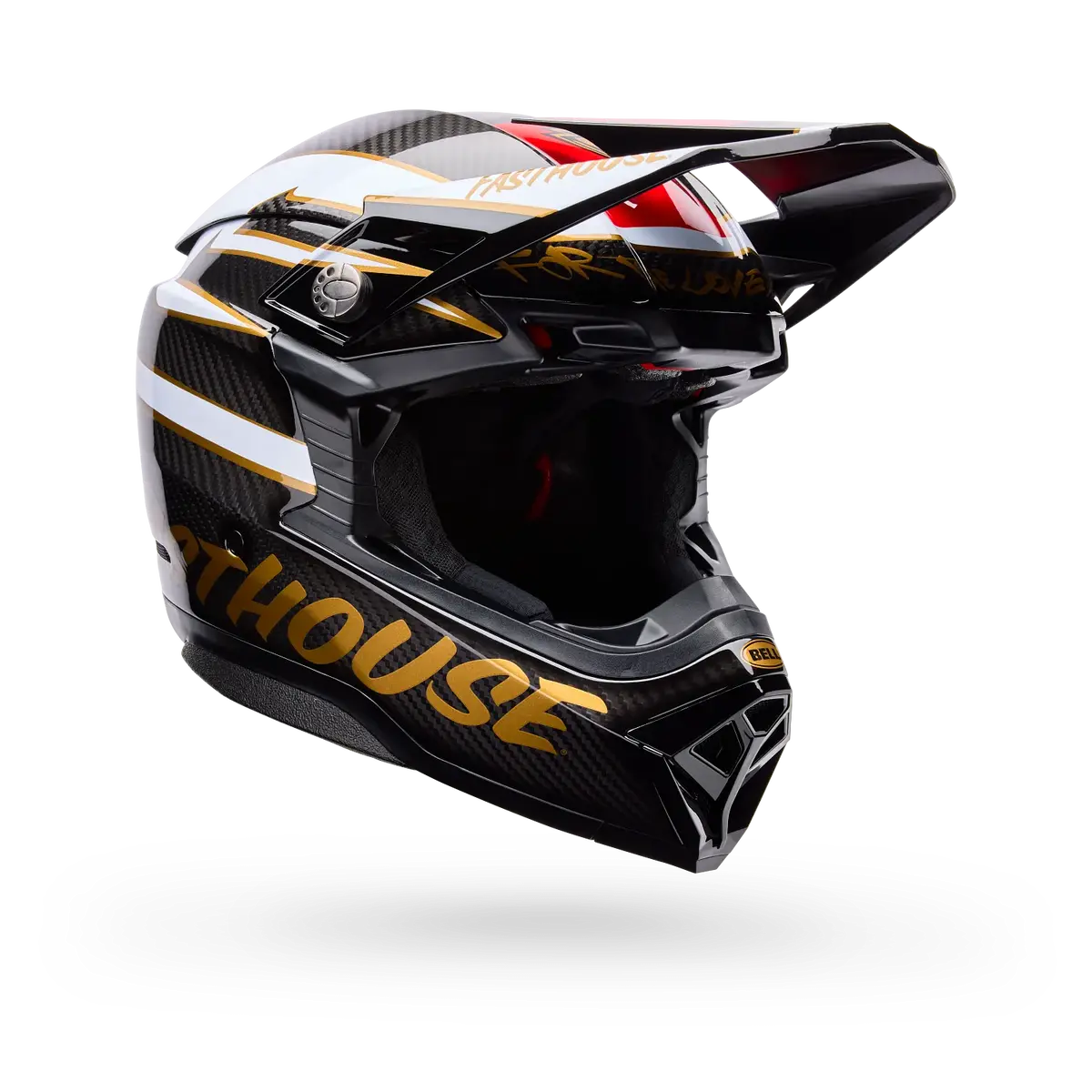 Bell 2026 Moto-10 Spherical Fasthouse Ditd Helmet - Black/Gold 1