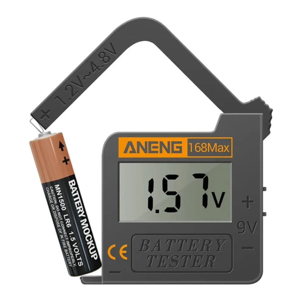 2 Pcs Aneng 168Max Portable Battery Tester High-Precision Battery Power Tester Battery Capacity Tester 1