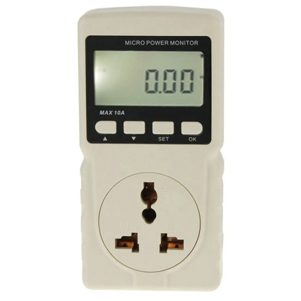 Benetech Gm86 Lcd Display Max 10A Micro Power Monitor Energy Meter, Eu Plug 1