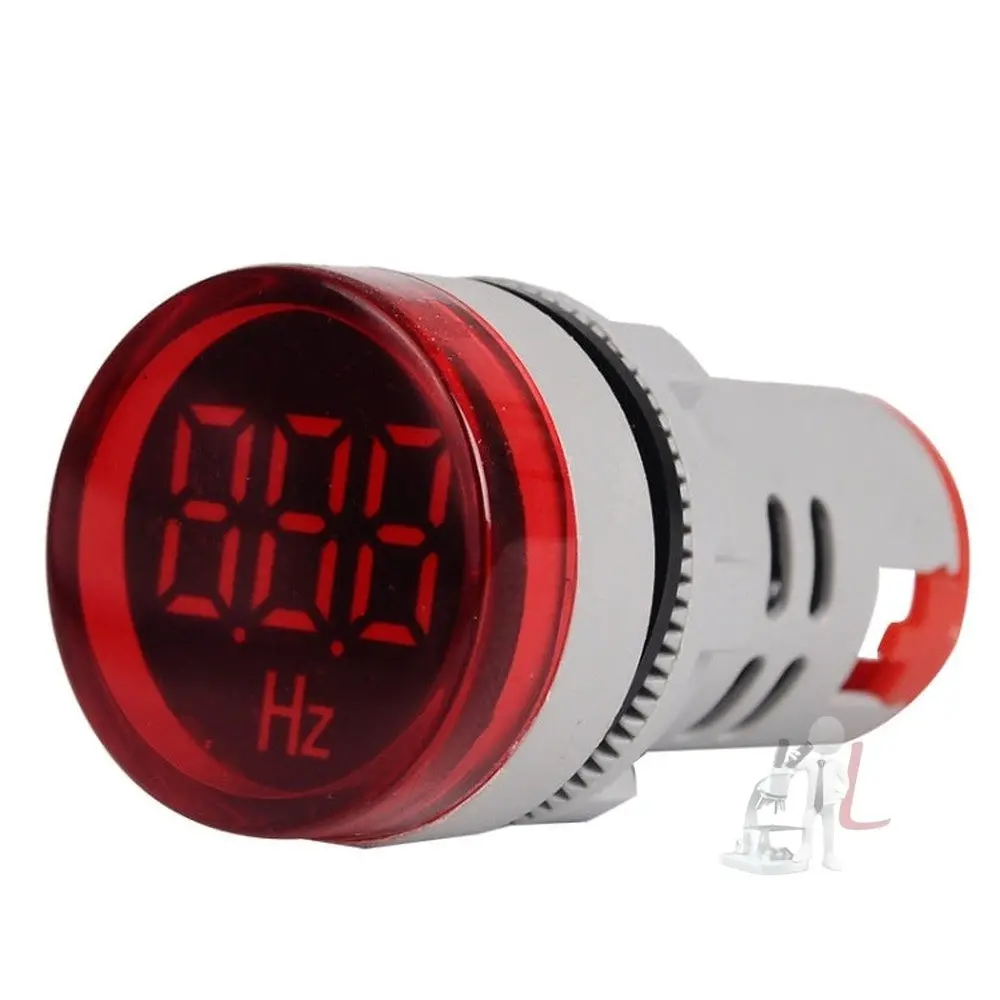 Sinotimer St16hz 20-75Hz Ac Frequency 22Mm Round Opening Led Digital Signal Indicator Light, St16hz 1