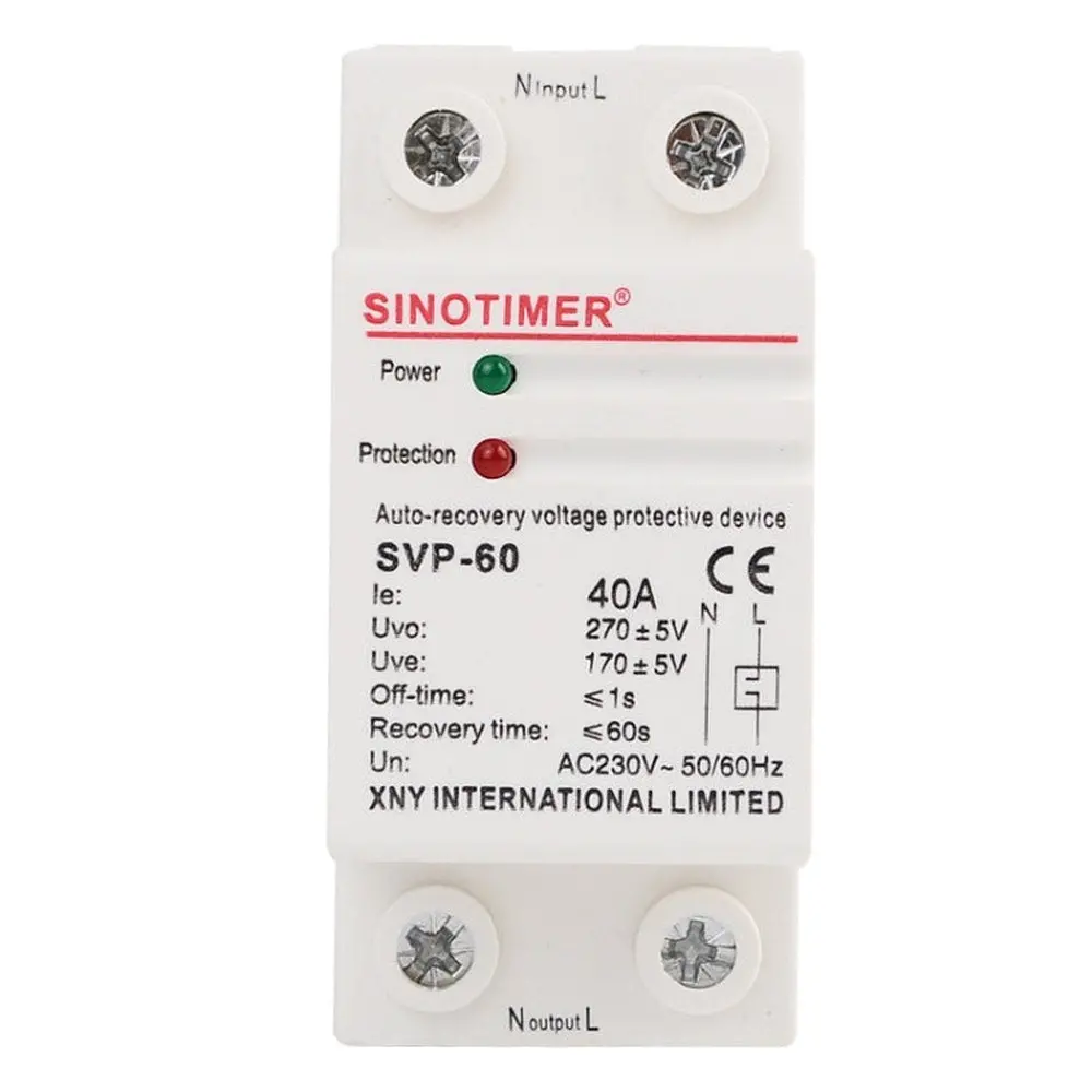 Sinotimer Single-Phase Self-Duplex Intelligent Over-Pressure Protector, Svp-60 1