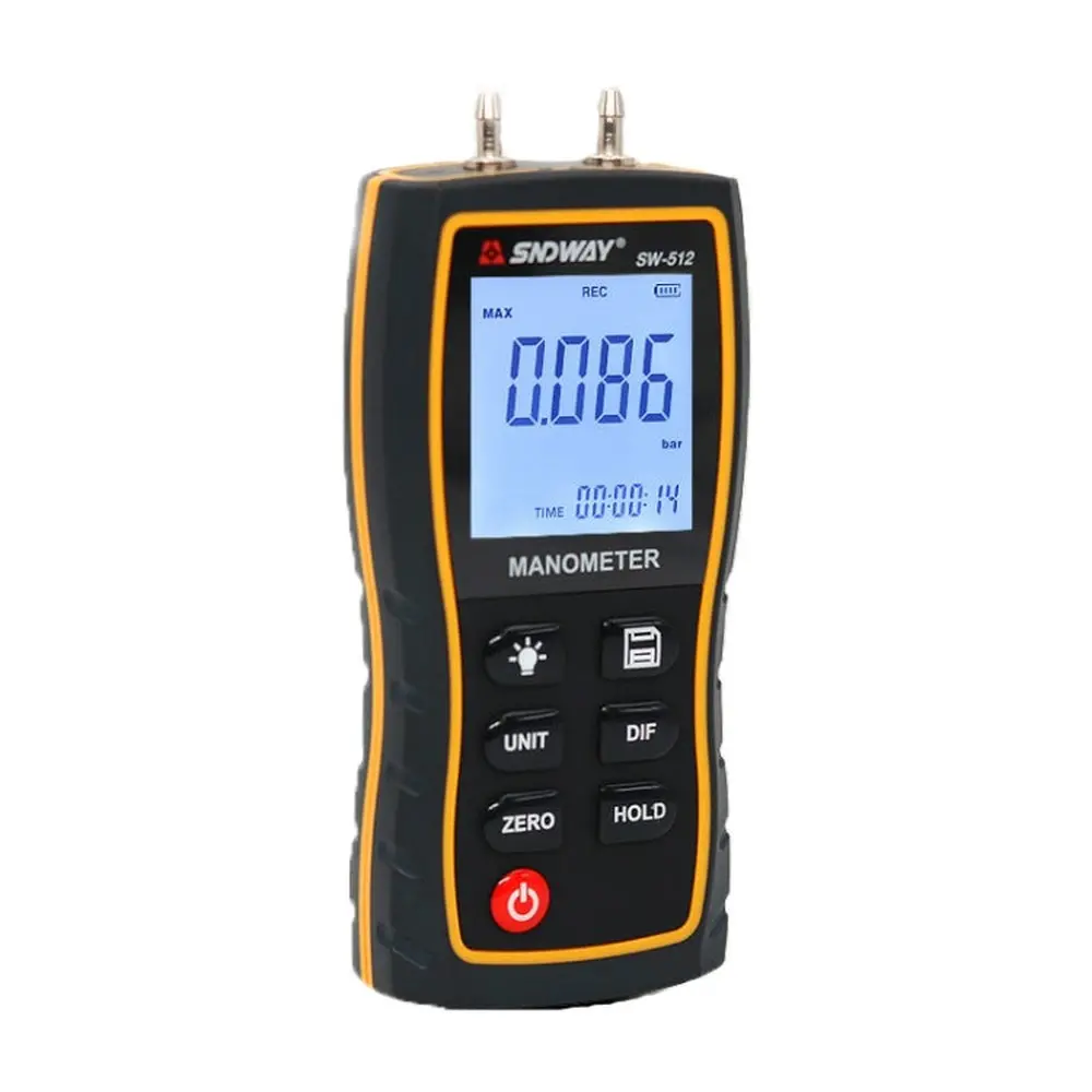 Sndway Sw512 High Precision Digital Positive And Negative Differential Pressure Tester 1