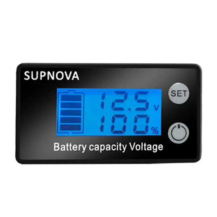 Supnova Lcd Two-Wire Voltage And Electricity Meter Dc Digital Display Voltmeter, Blue 1