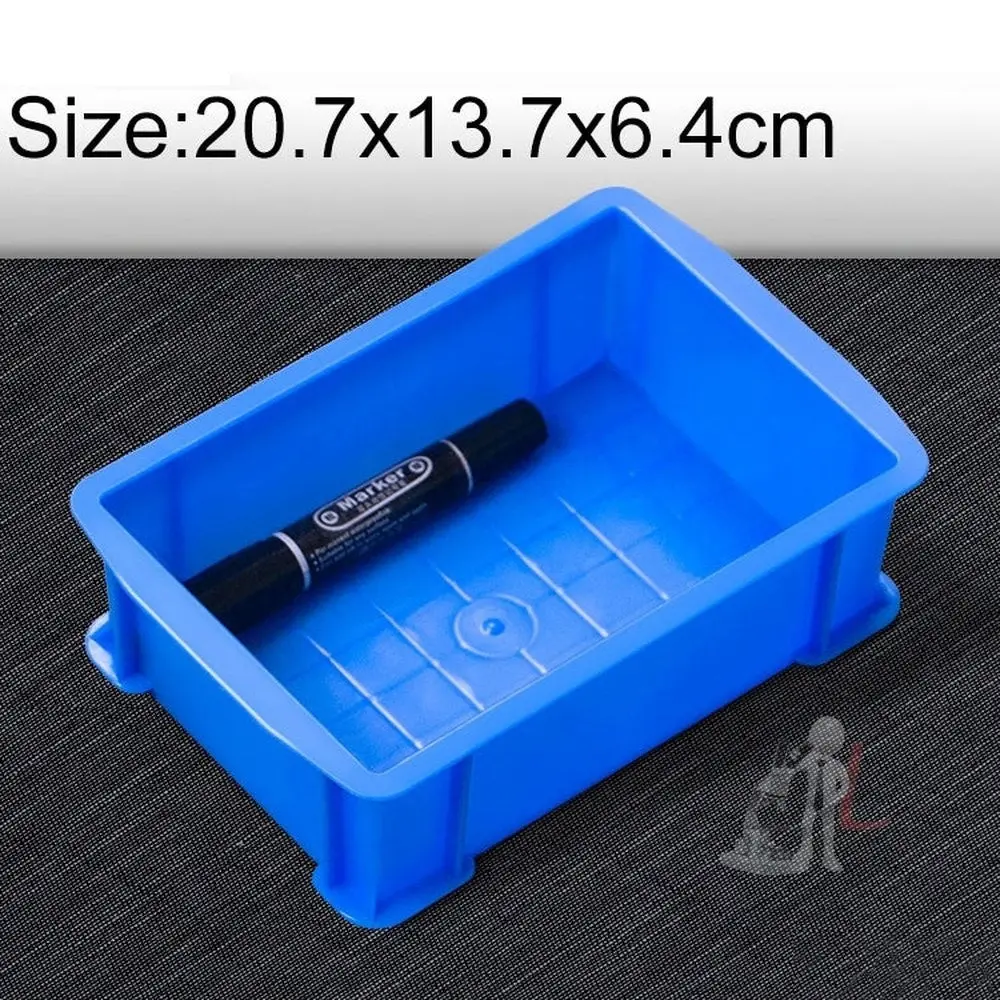 Thick Multi-Function Material Box Brand New Flat Plastic Parts Box Tool Box, Size: 20.7Cm X 13.7Cm X 6.4Cm, 20.7Cm X 13.7Cm X 6.4Cm 1