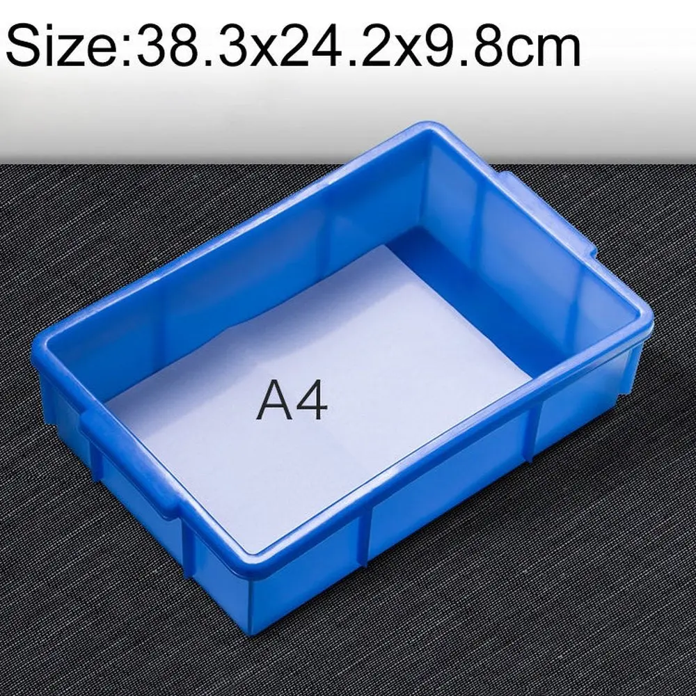 Thick Multi-Function Material Box Brand New Flat Plastic Parts Box Tool Box, Size: 38.3Cm X 24.2Cm X 9.8Cm, 38.3Cm X 24.2Cm X 9.8Cm 1