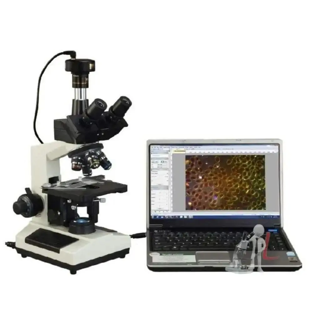 Veterinary Lab Trinocular Microscope Price With  Semi -Objectives Heavy Quality 1